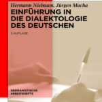 Einfuhrung in die Dialektologie des Deutschen German Edition Hermann Niebaum Kitap Kapağı