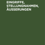 Eingriffe Stellungnahmen Ausserungen German Edition Manfred Buhr Kitap Kapağı