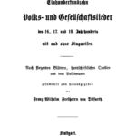 Einhundertundzehn Volks und Gesellschaftslieder des 16 17 und 18 Jahrhunderts mit und ohne Singweisen German Edition Franz Wilhelm v Kitap Kapağı