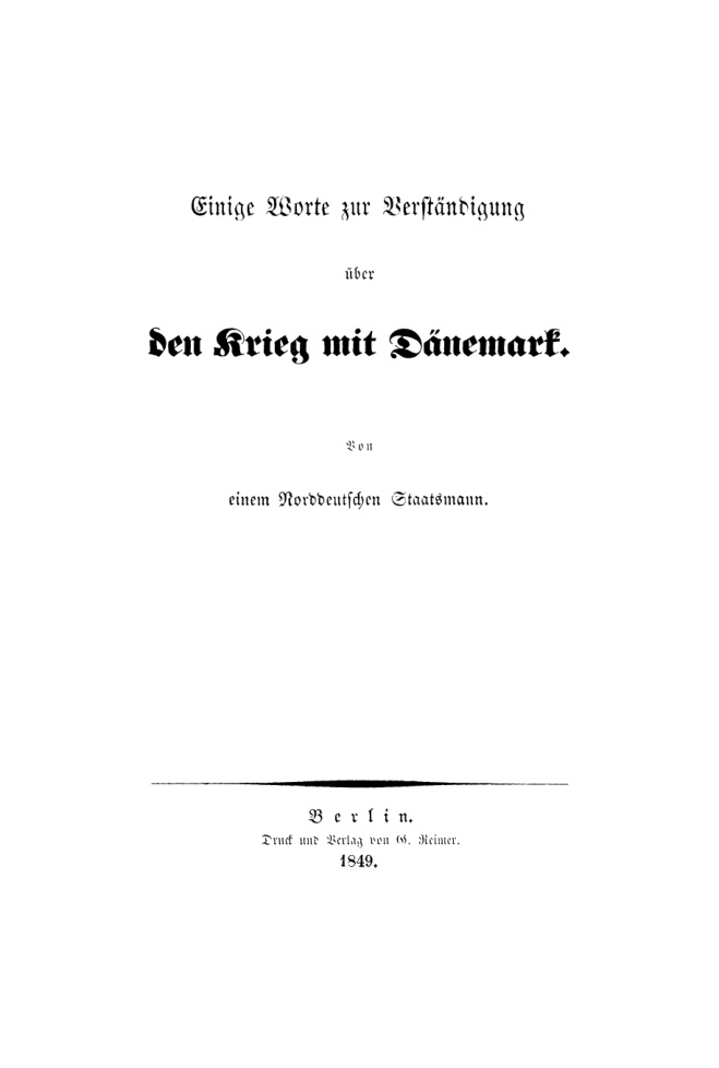 Einige Worte zur Verstandigung uber den Krieg mit Danemark German Edition Eugen Reventlow Kitap Kapağı