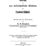 Einleitung in das wissenschaftliche Studium der Landwirtschaft Wirklich gehaltene Vorlesungen German Edition E Baumstark Kitap Kapağı