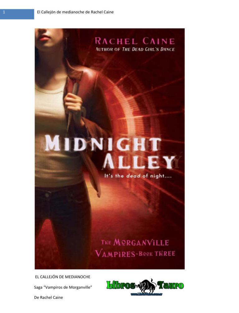 El Callejn de medianoche de Rachel Caine Michael Caine Kitap Kapağı