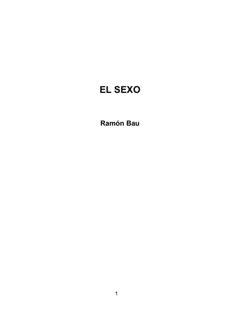 El Sexo Ramon Bau Kitap Kapağı