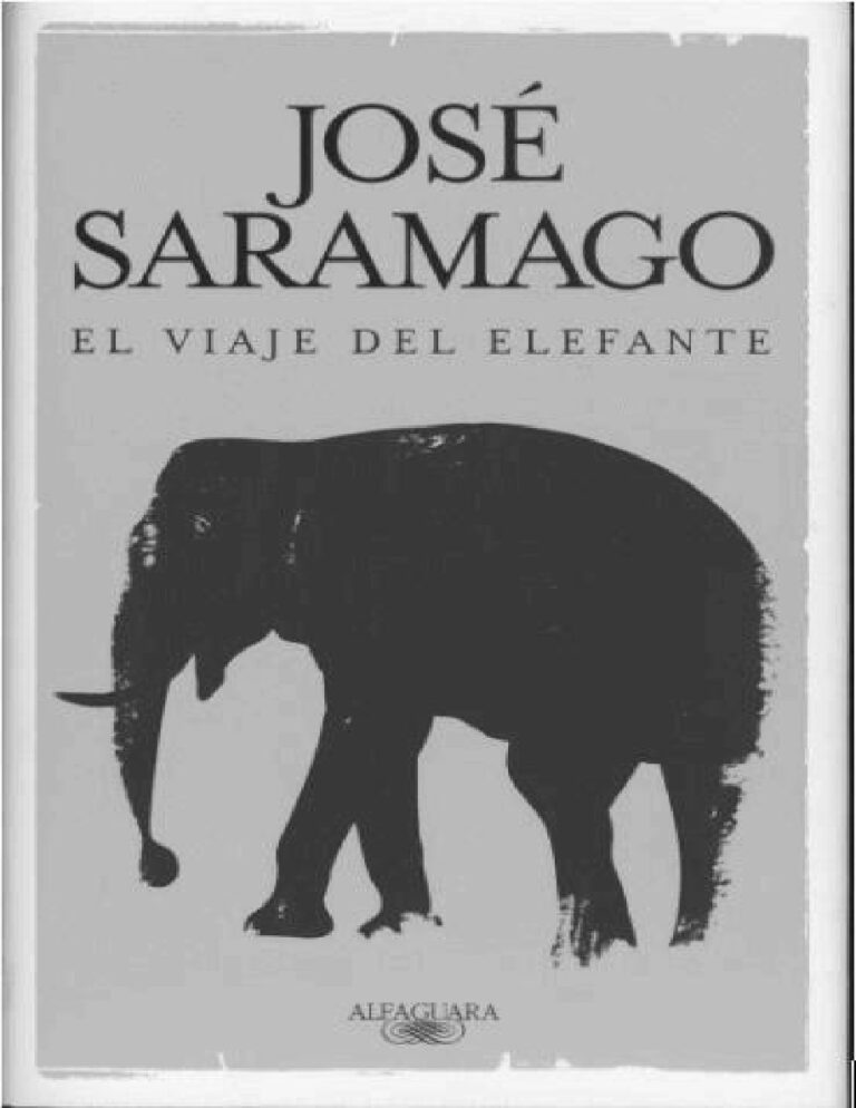 El Viaje Del Elefante Spanish Saramago Jose Kitap Kapağı