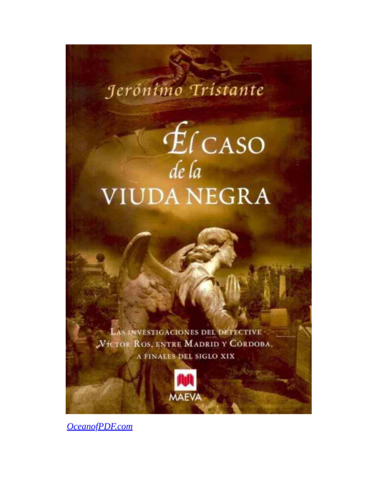 El caso de la viuda negra Spanish Tristante Jeronimo Kitap Kapağı