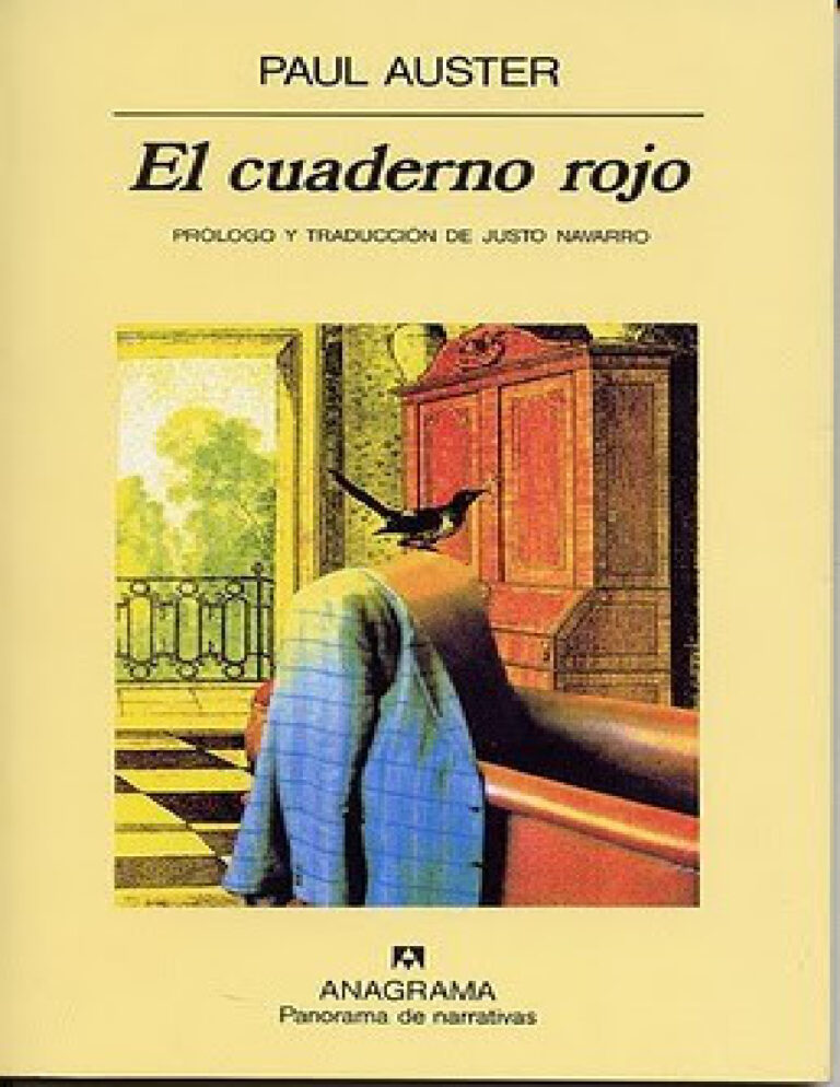 El cuaderno rojo Spanish Auster Paul Kitap Kapağı