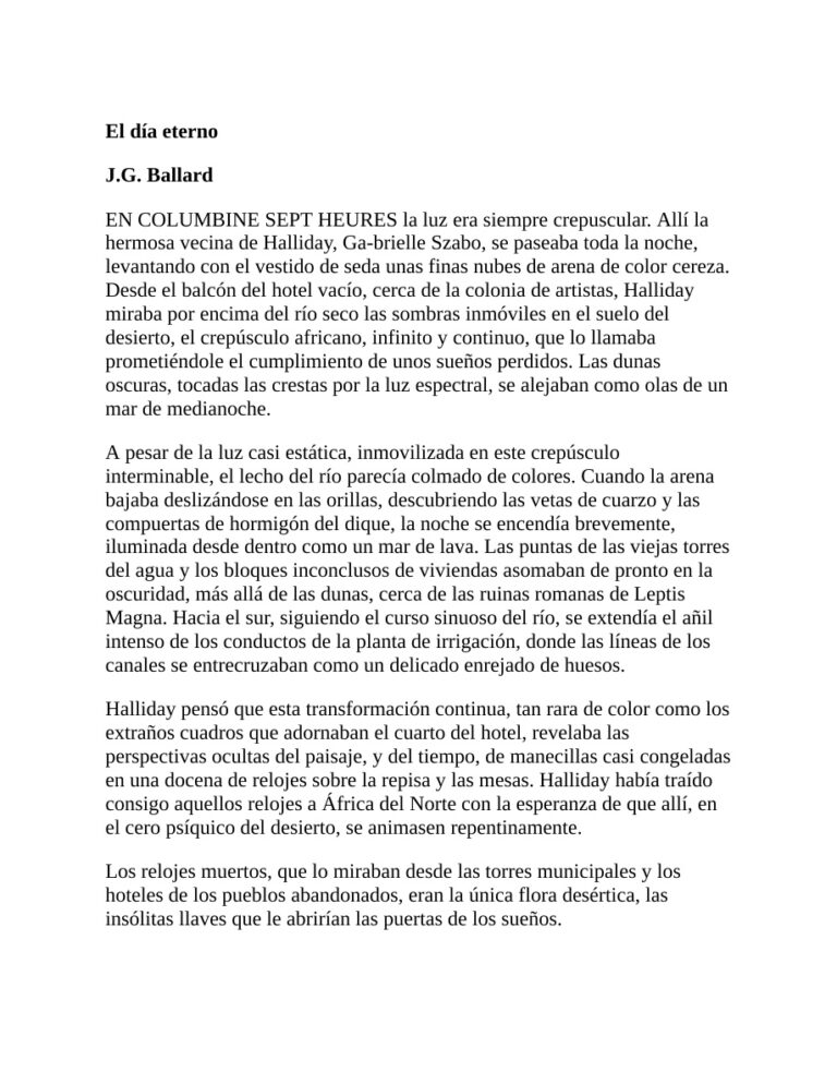 El dia eterno IRBS Kitap Kapağı