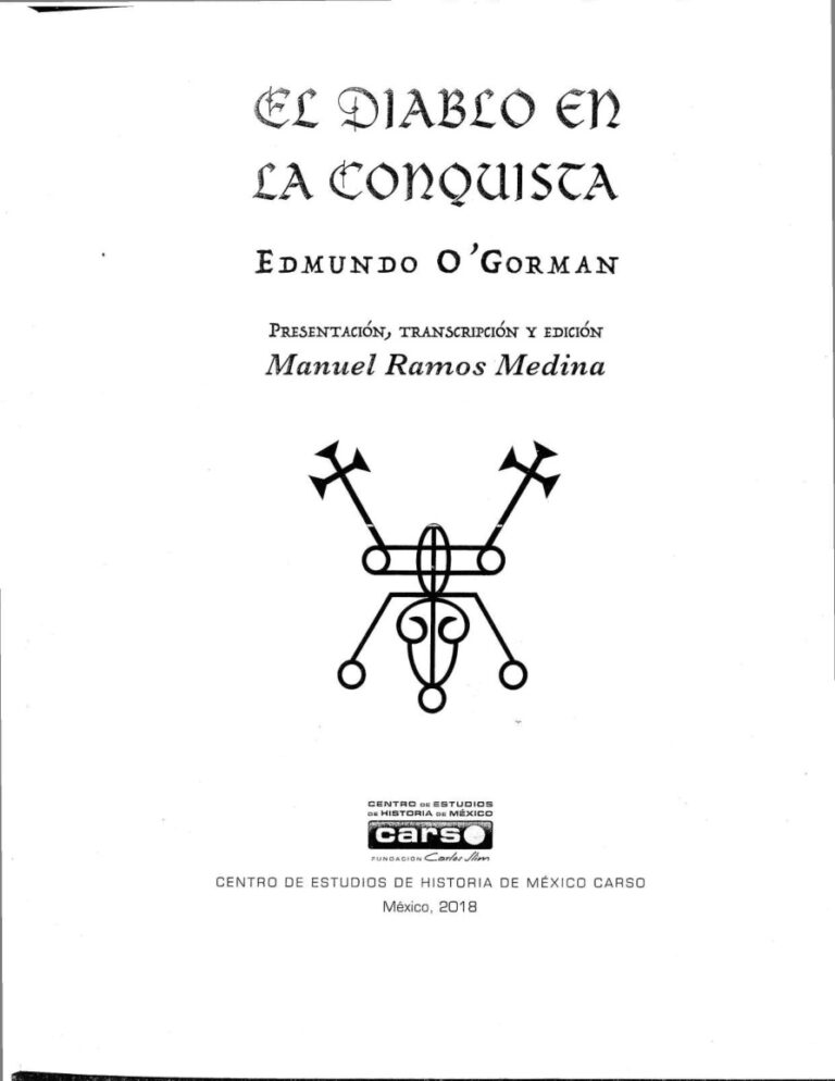 El diablo en la conquista Spanish Edition Edmund OGorman Kitap Kapağı