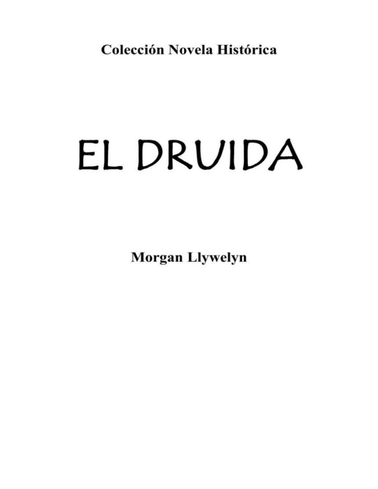 El druida Morgan Llywelyn Kitap Kapağı