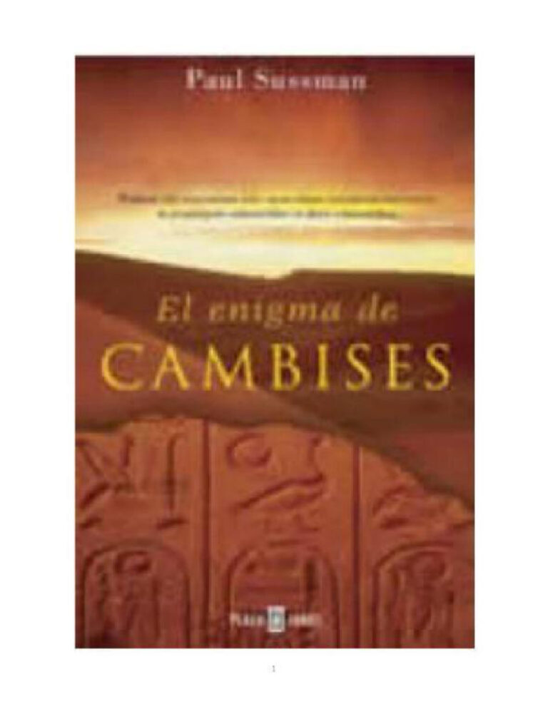 El enigma de Cambises Spanish Sussman Paul Kitap Kapağı