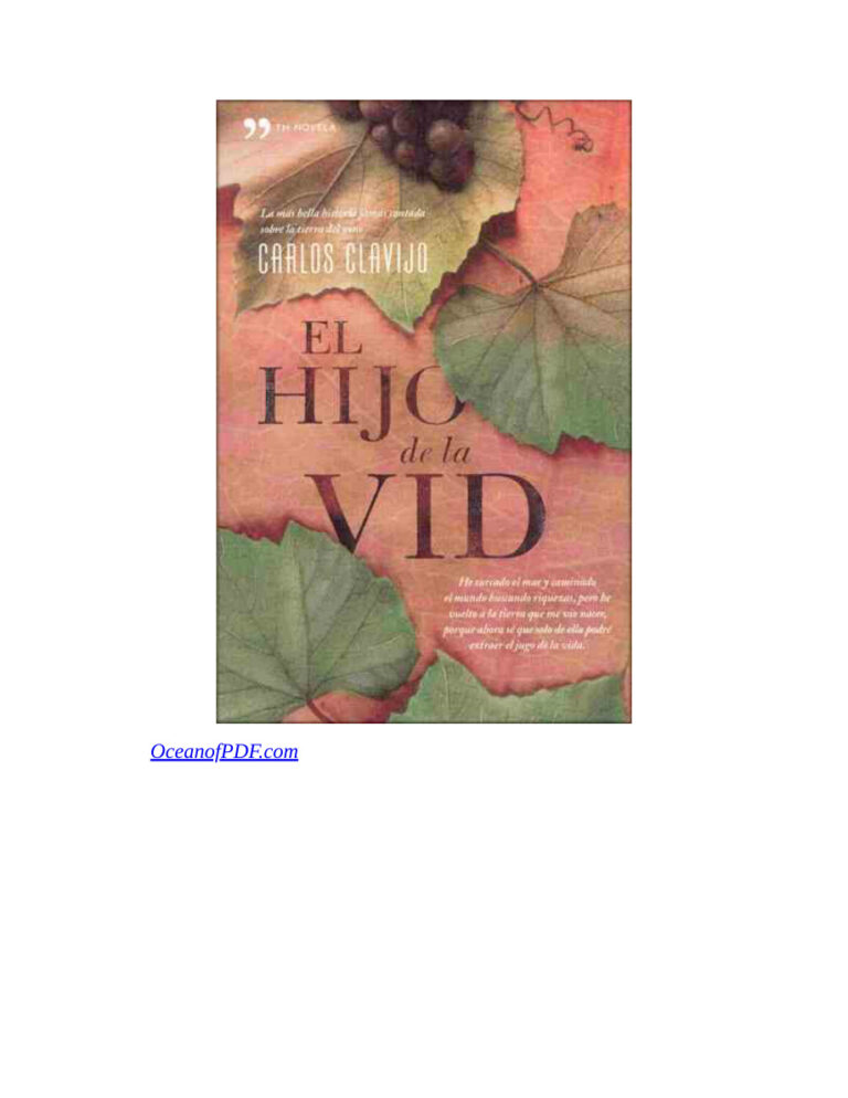 El hijo de la vid Clavijo Carlos Kitap Kapağı