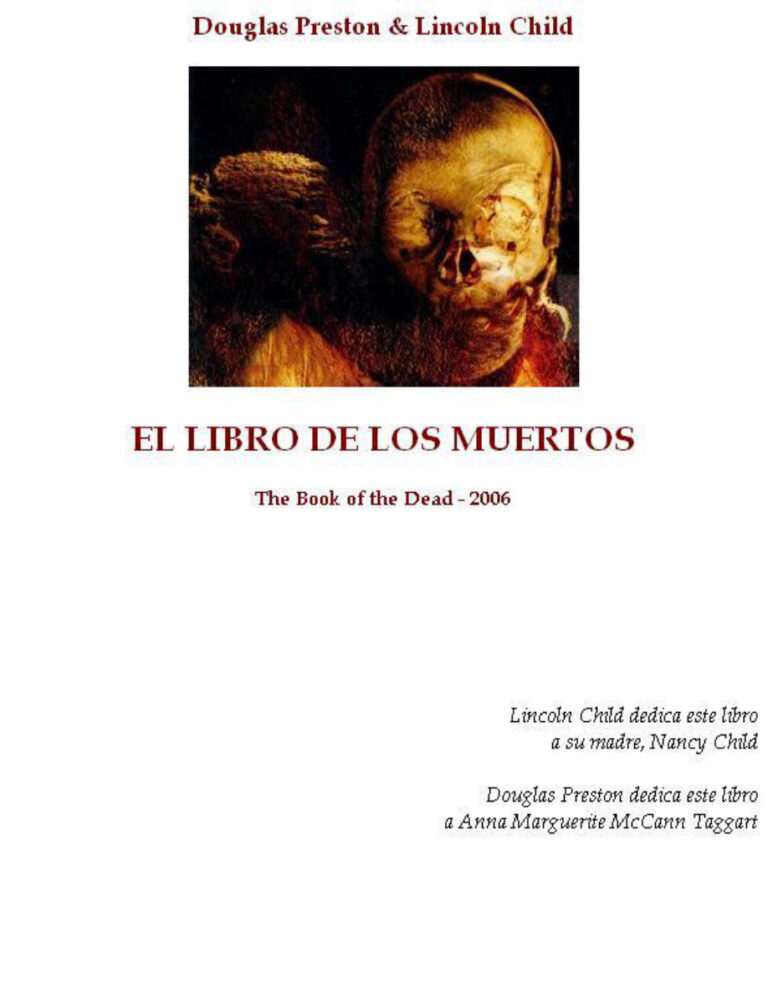 El libro de los muertos Preston Douglas Kitap Kapağı