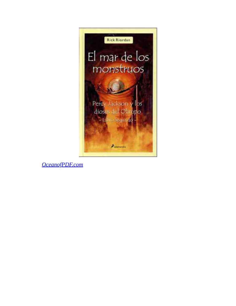 El mar de los monstruos Spanish Riordan Rick Kitap Kapağı