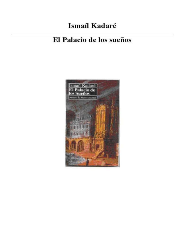 El palacio de los suenos Kadare Kitap Kapağı