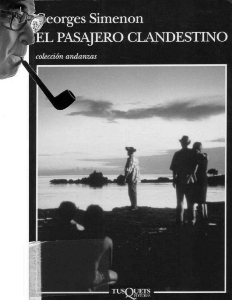 El pasajero clandestino Spanish Simenon Georges Kitap Kapağı