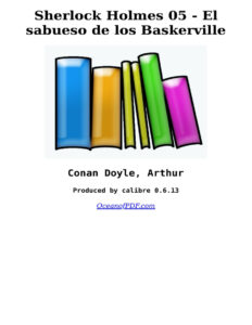 El sabueso de los Baskerville Arthur Conan Doyle Kitap Kapağı