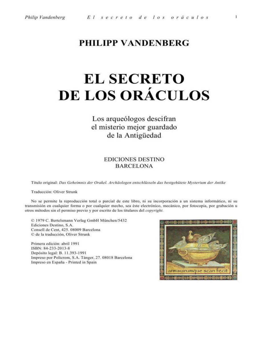 El secreto de los oráculos PDF Download