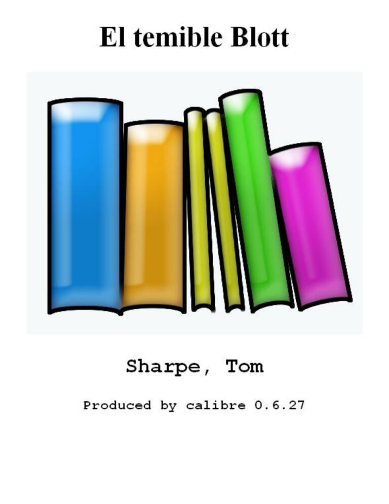 El temible Blott Spanish Tom Sharpe Kitap Kapağı