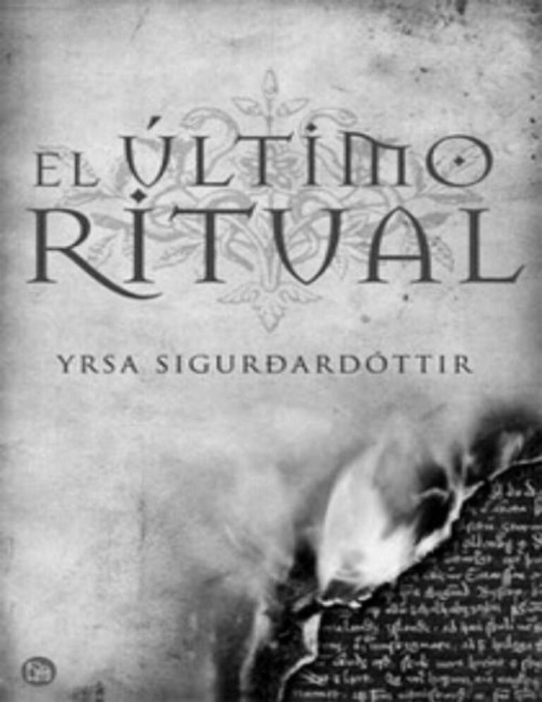El ultimo ritual Spanish Yrsa Sigurdardottir Kitap Kapağı