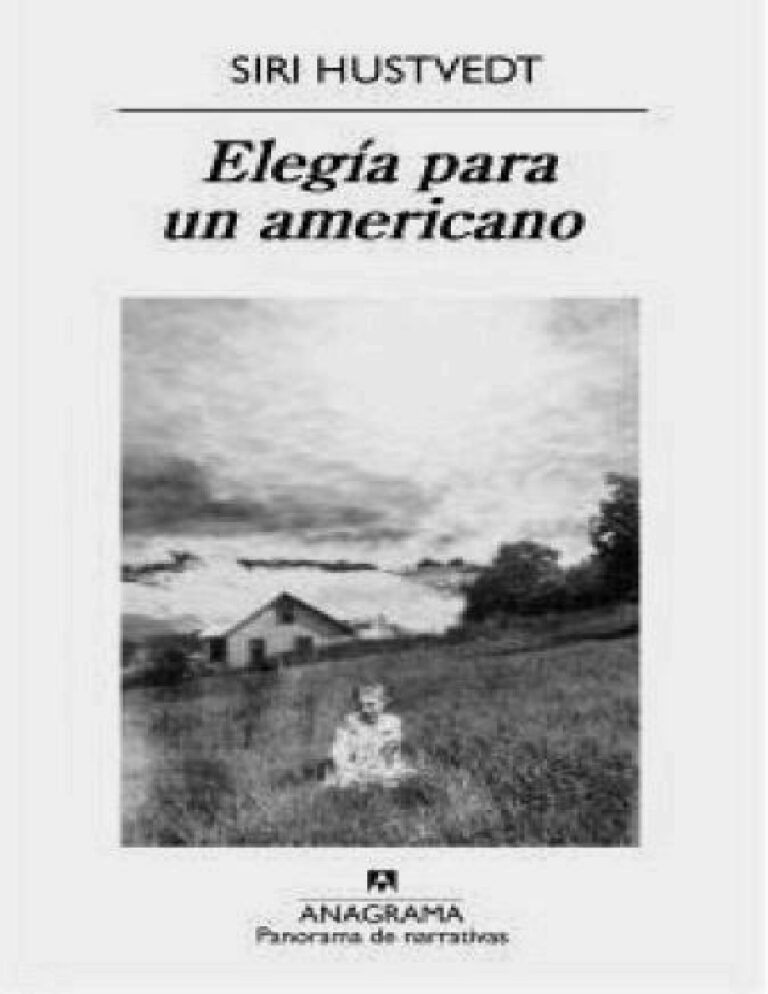 Elegia para un americano Hustvetd Siri Kitap Kapağı