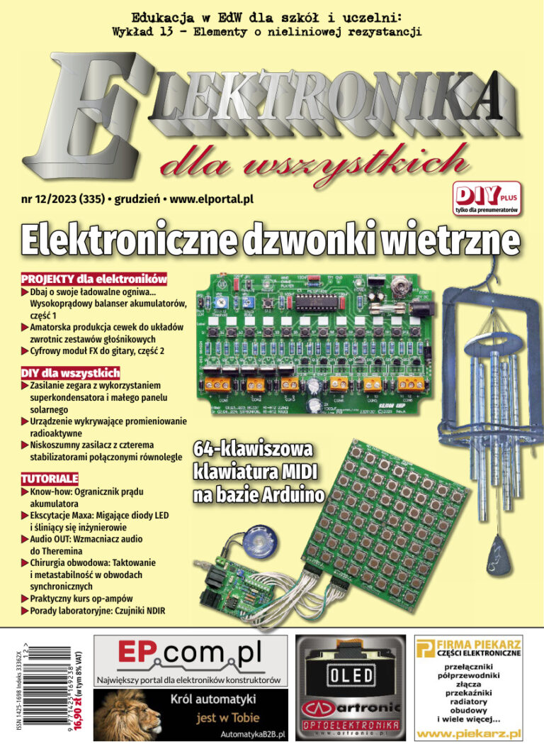 Elektronika Dla Wszystkich Nr 12 Grudzien 2023 POL Elektronika Dla Wszystkich Kitap Kapağı