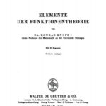 Elemente der Funktionentheorie German Edition Konrad Knopp Kitap Kapağı