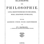 Elemente der Philosophie German Edition J Baumann Kitap Kapağı