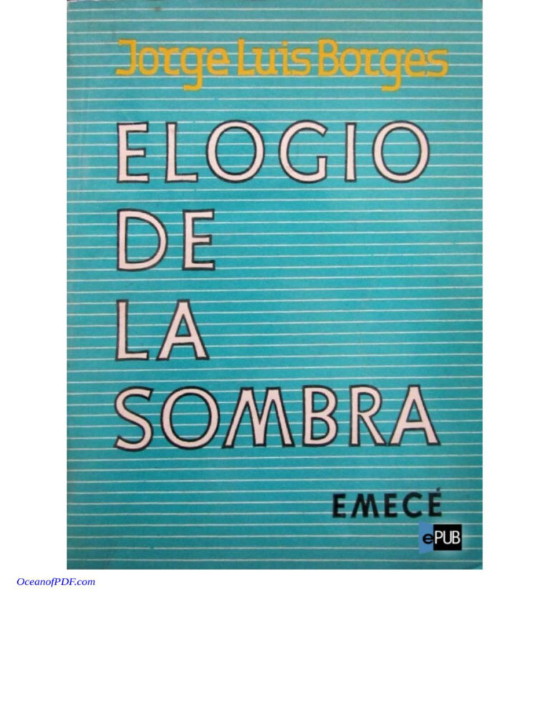 Elogio de la sombra Spanish Borges Jorge Luis Kitap Kapağı