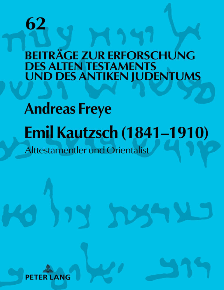 Emil Kautzsch German Edition Freye Andreas Freye Kitap Kapağı