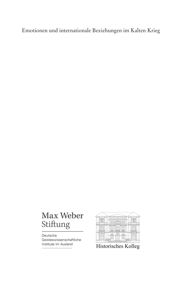 Emotionen und internationale Beziehungen im Kalten Krieg German Edition Helene Miard Delacroix Kitap Kapağı