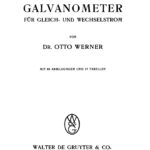 Empfindliche Galvanometer fur Gleich und Wechselstrom German Edition Otto Werner Kitap Kapağı