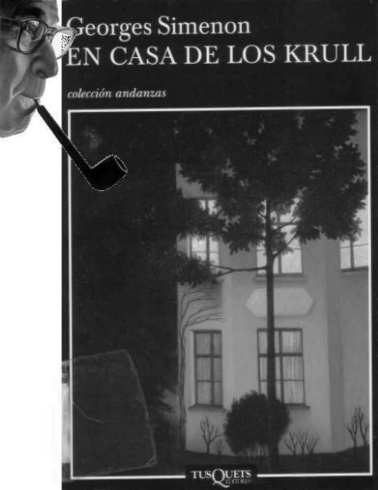 En casa de los Krull Spanish Simenon Georges Kitap Kapağı