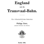 England und die Transvaal Bahn German Edition Philipp Zorn Kitap Kapağı