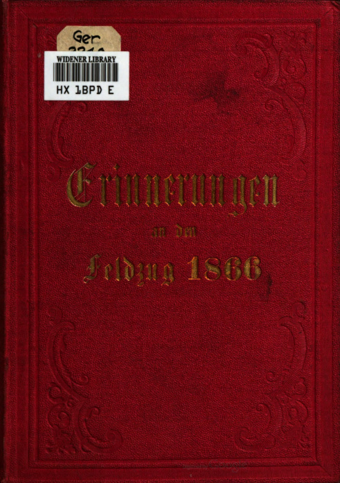 Erinnerungen des Garde Feld Artillerie Regiments an den Feldzug des Jahres 1866 German Edition Kraft Karl August Eduard Friedrich Kitap Kapağı