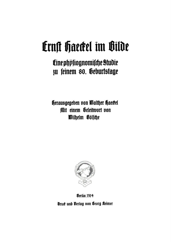 Ernst Haeckel im Bilde German Edition Walther Haeckel Kitap Kapağı