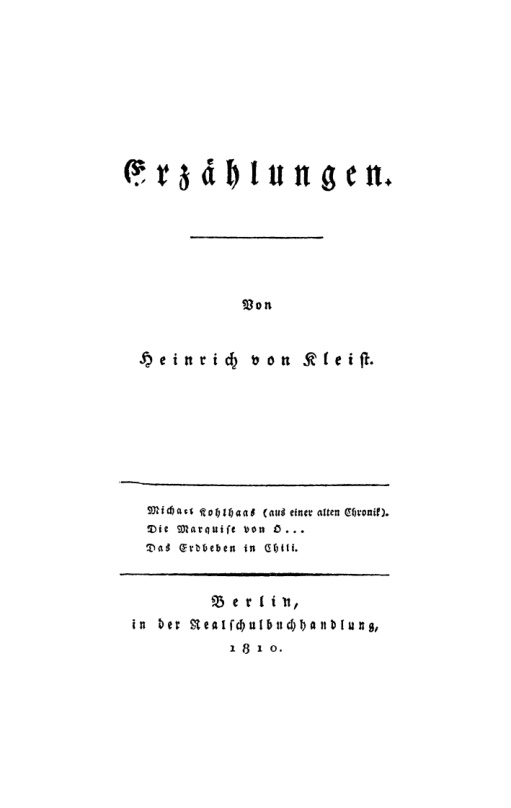 Erzahlungen German Edition Heinrich Kleist Kitap Kapağı