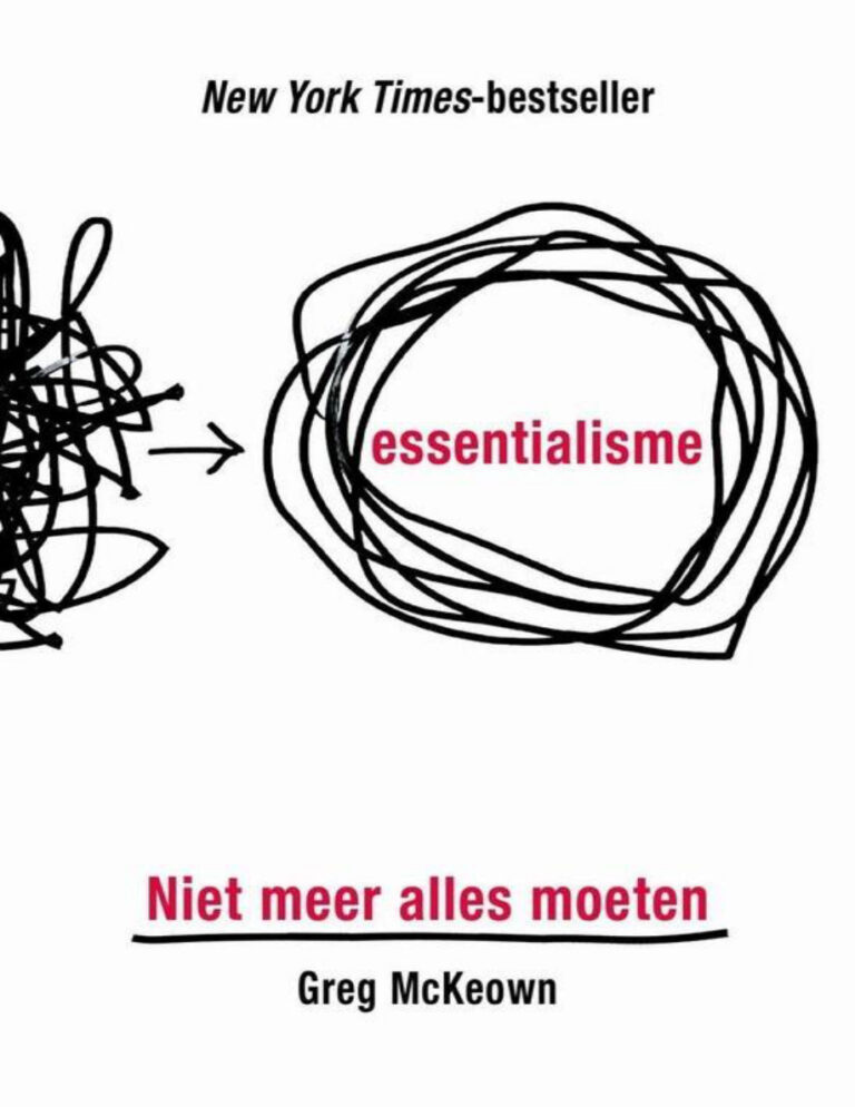 Essentialisme Dutch Edition Greg McKeown Kitap Kapağı