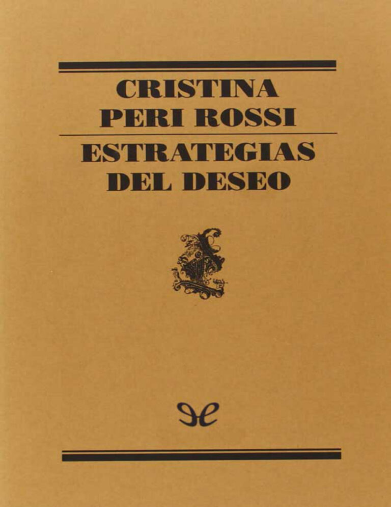 Estrategias del deseo Cristina Peri Rossi Kitap Kapağı