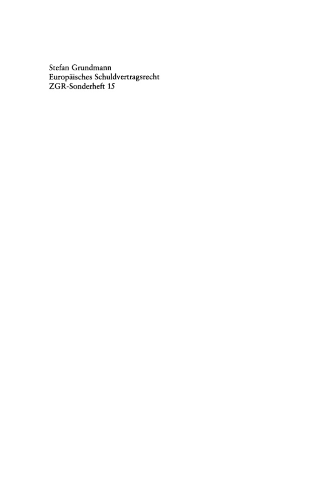Europaisches Schuldvertragsrecht German Edition Stefan Grundmann Kitap Kapağı