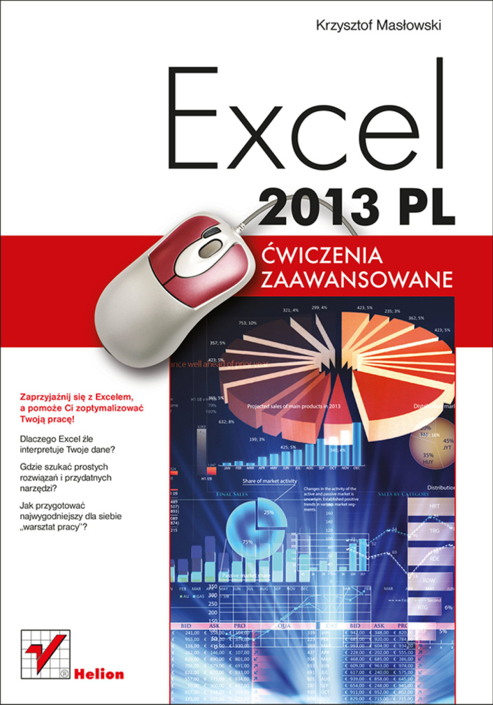 Excel 2013 PL Ćwiczenia zaawansowane Polish Edition Krzysztof Masłowski Kitap Kapağı