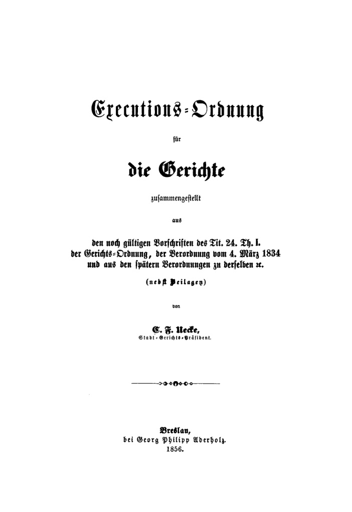 Executions Ordnung fur die Gerichte German Edition C F Uecke Kitap Kapağı