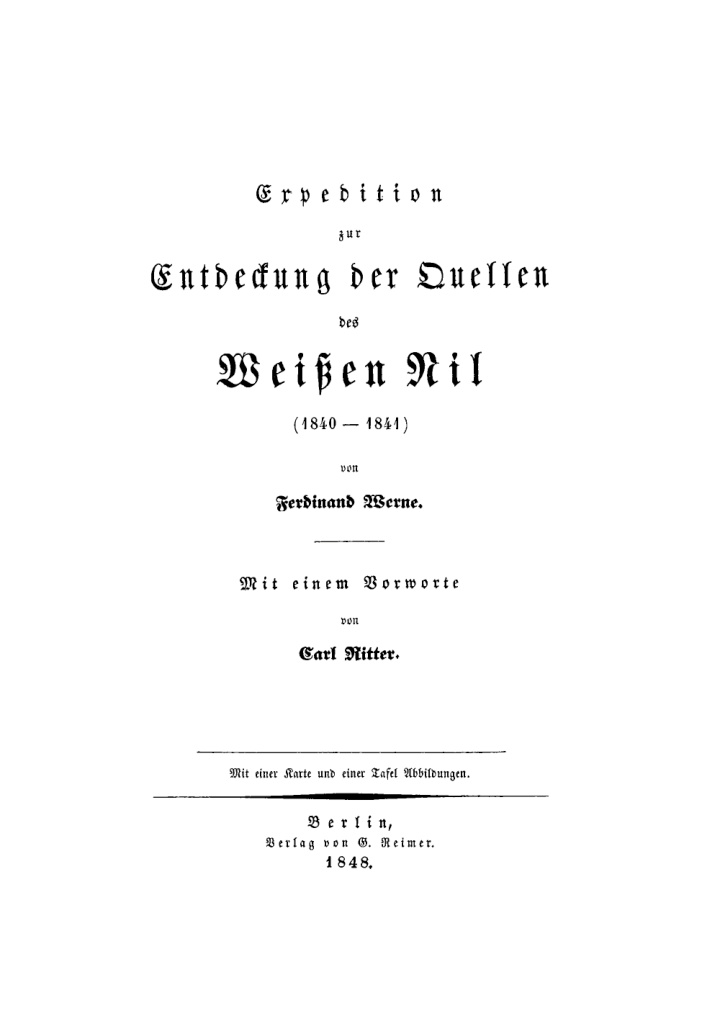 Expedition zur Entdeckung der Quellen des Weissen Nil German Edition Ferdinand Werne Kitap Kapağı