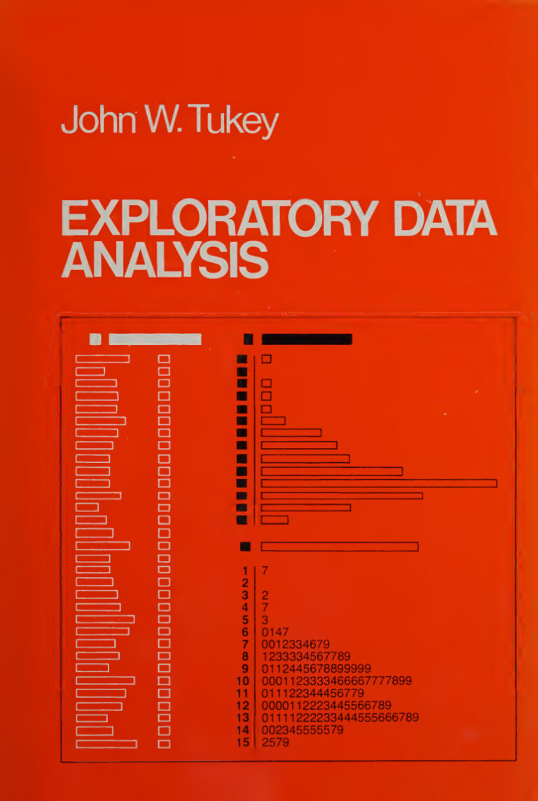 Exploratory Data Analysis John W Tuke Kitap Kapağı