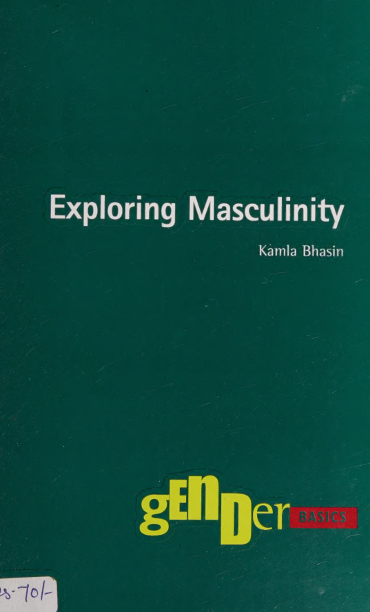 Exploring masculinity Kamla bhasin Kitap Kapağı