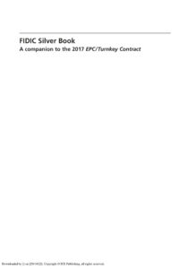 FIDIC Silver Book 2017 Jakob B Sorensen Kitap Kapağı