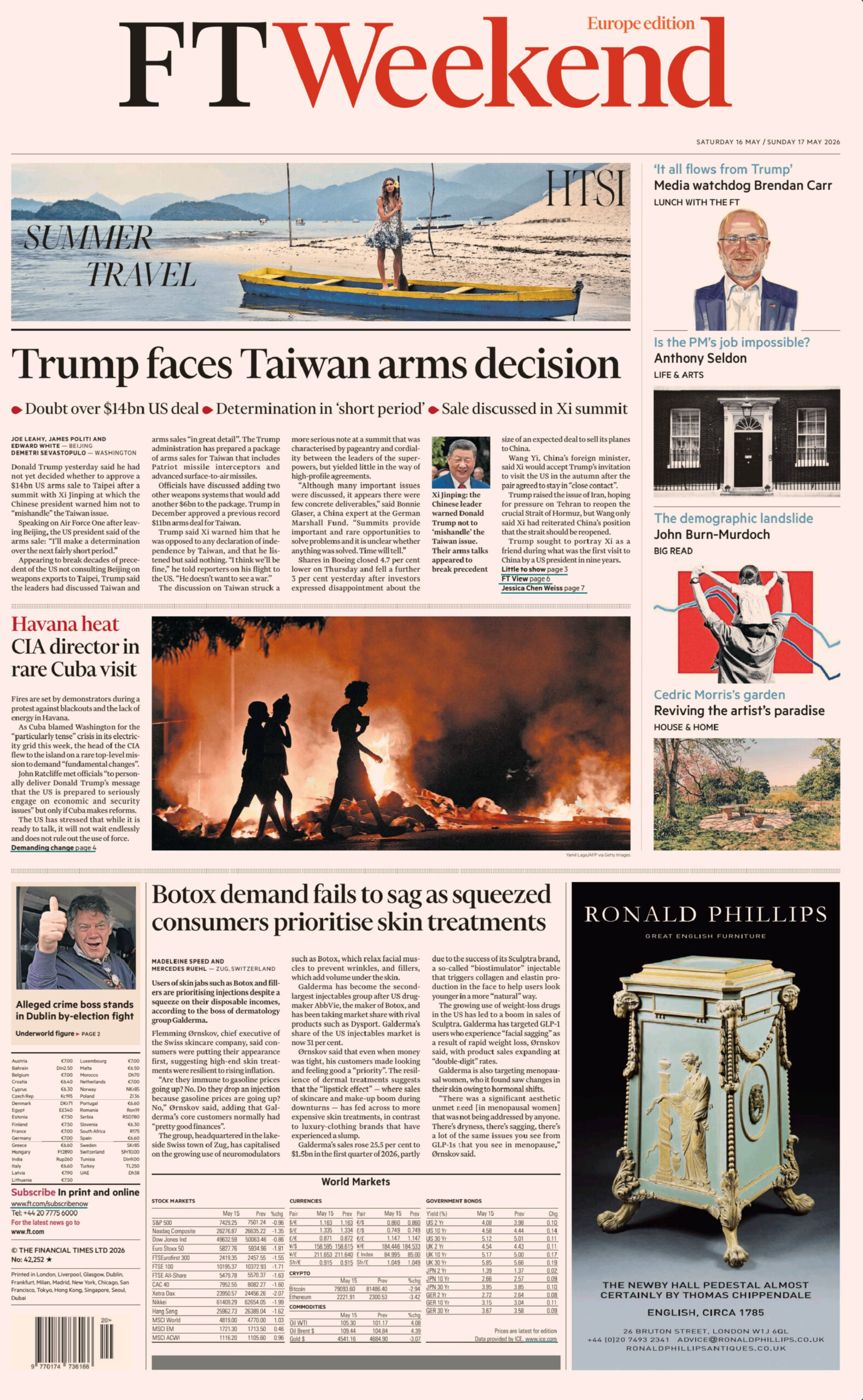 FT Weekend Europe 1617 May 2026 FT Weekend Europe Kitap Kapağı