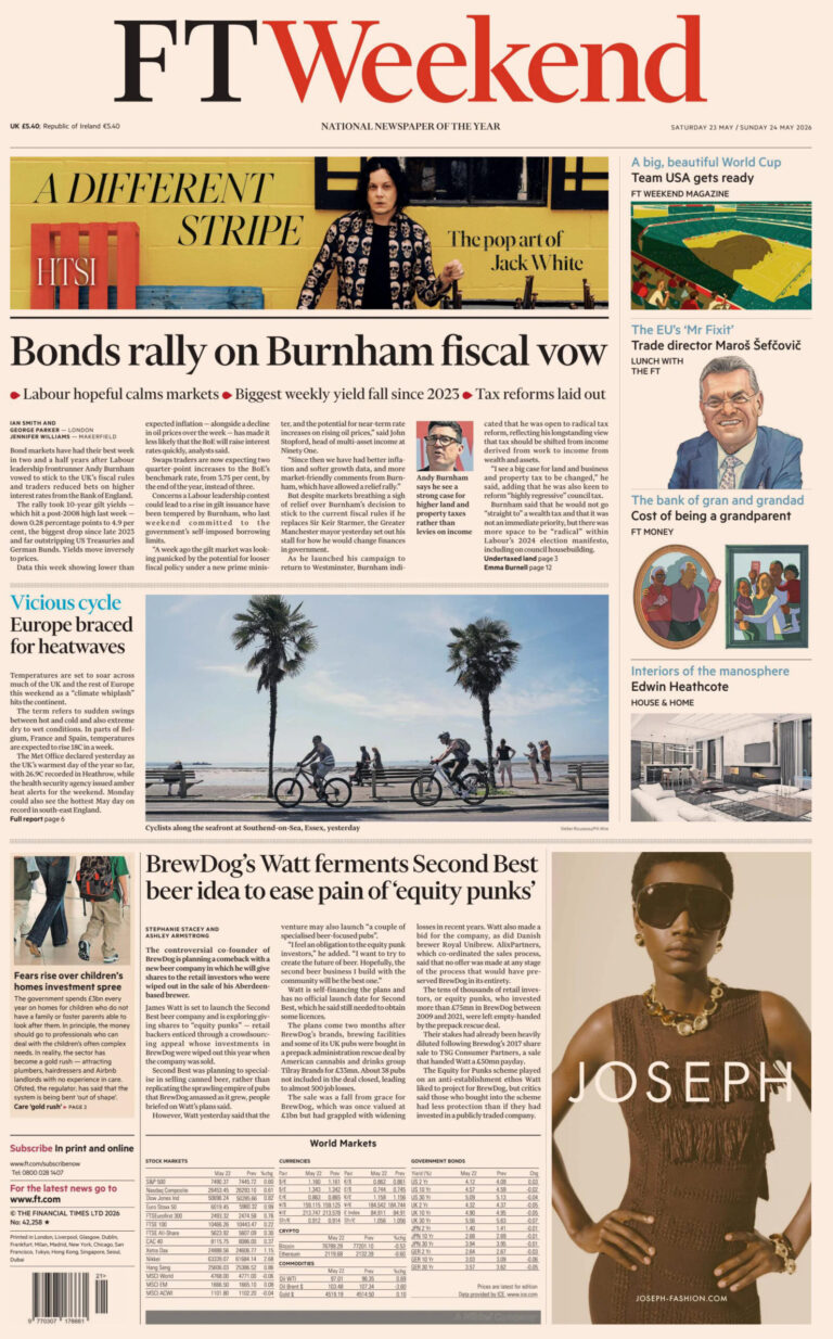 FT Weekend UK 2324 May 2026 FT Weekend UK Kitap Kapağı