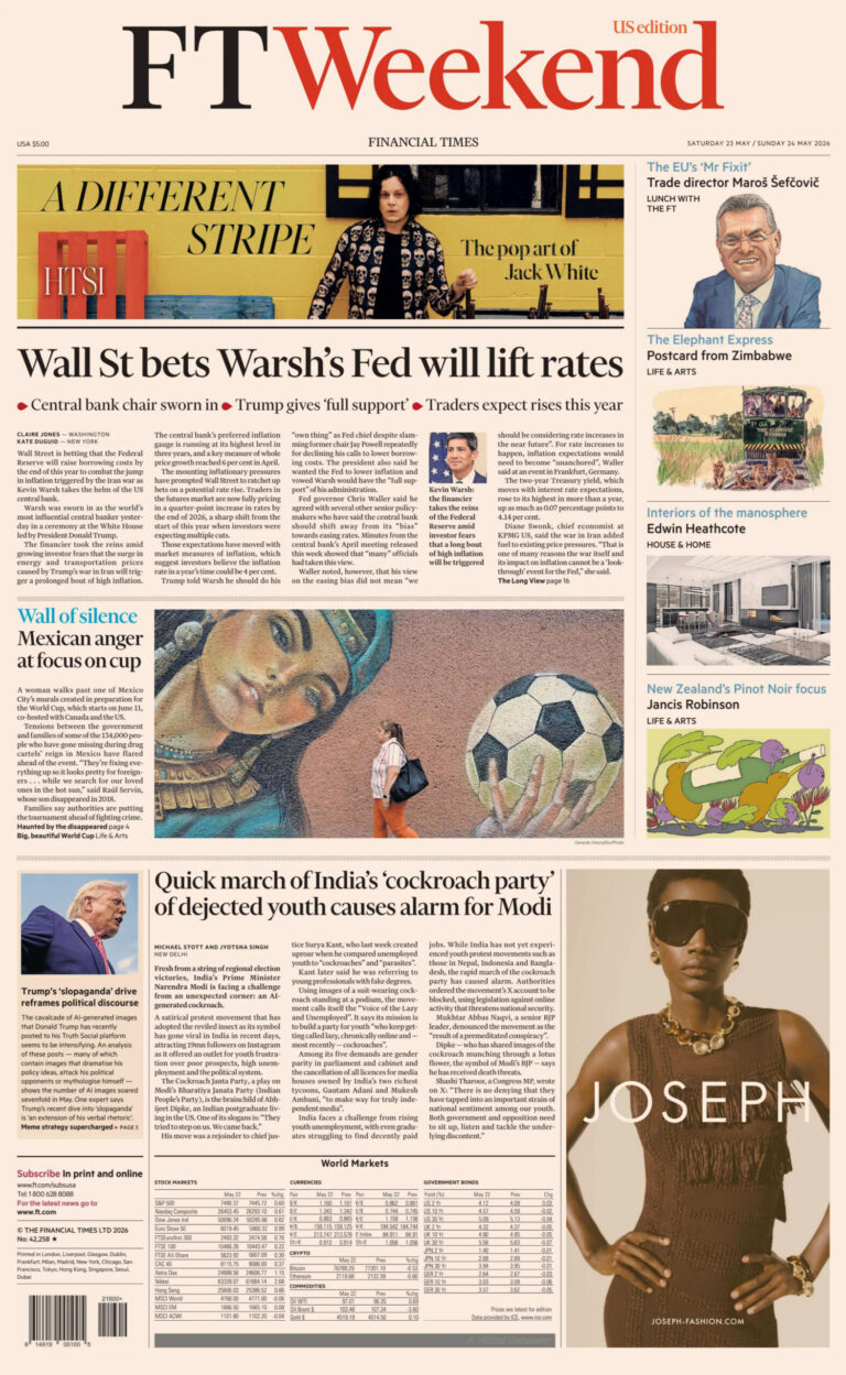 FT Weekend USA 2324 May 2026 FT Weekend USA Kitap Kapağı