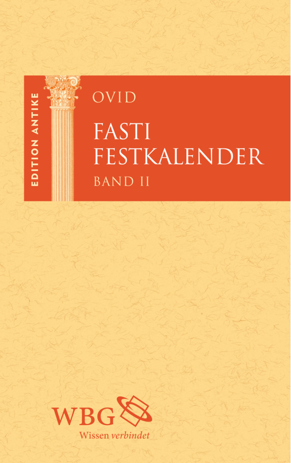 Fasti Festkalender Band I German Edition Ovid Kitap Kapağı