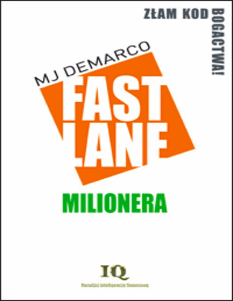Fastlane milionera MJ DeMarco Kitap Kapağı